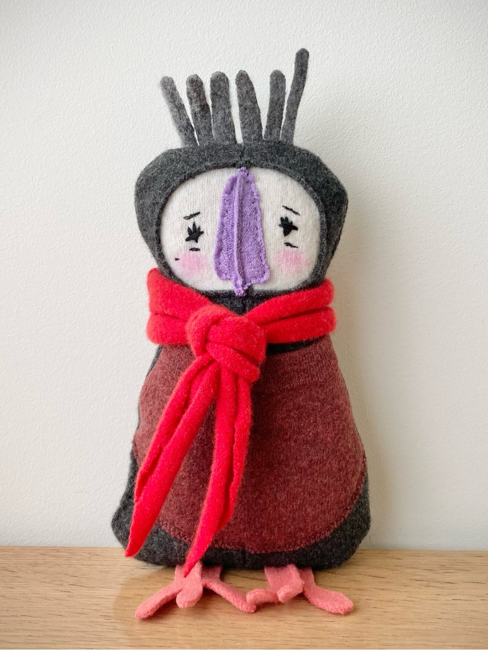 joodito gray bird reclaimed wool